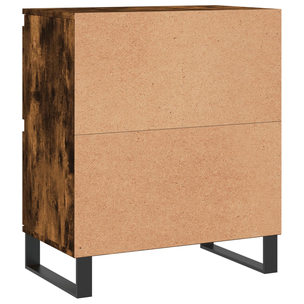 Aparadores 3 pcs madeira processada cor carvalho fumado