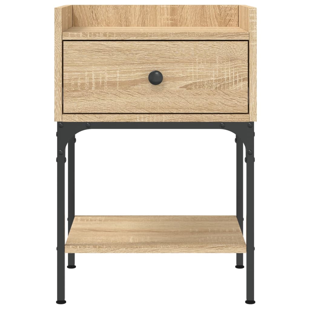 Mesa cabeceira 40,5x31x60 cm derivados madeira carvalho sonoma