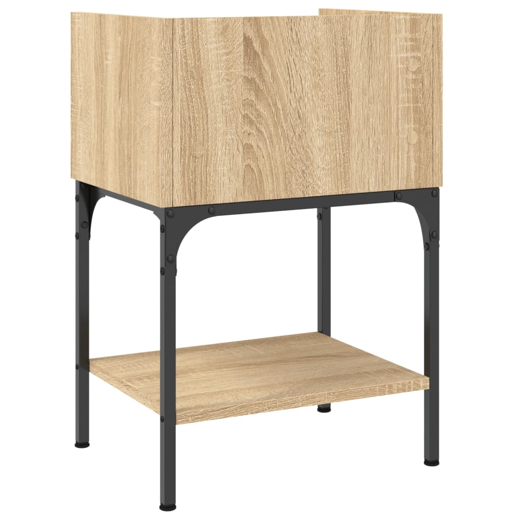 Mesa cabeceira 40,5x31x60 cm derivados madeira carvalho sonoma