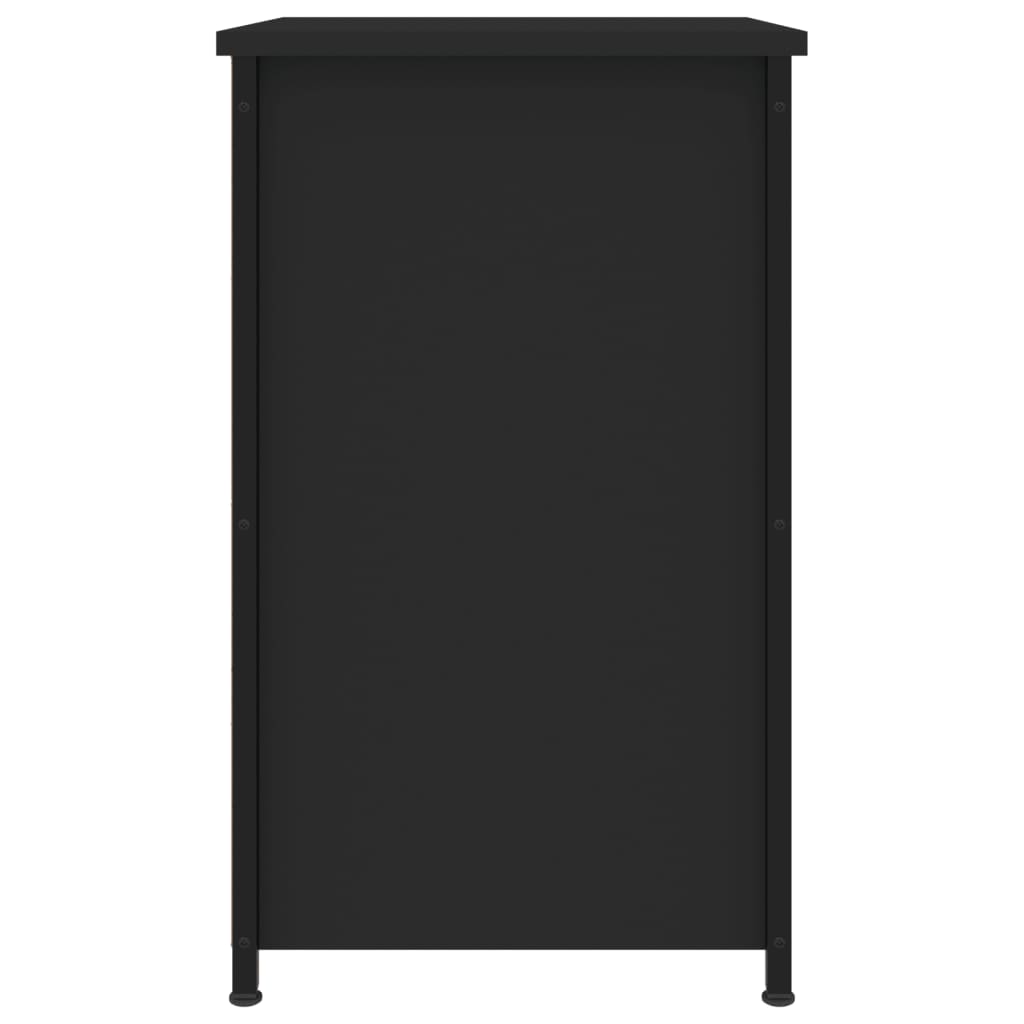 Mesas de cabeceira 2 pcs 40x36x60 cm derivados de madeira preto