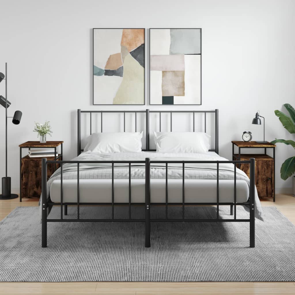 Mesas cabeceira 2pcs 40x42x60cm deriv. madeira carvalho fumado