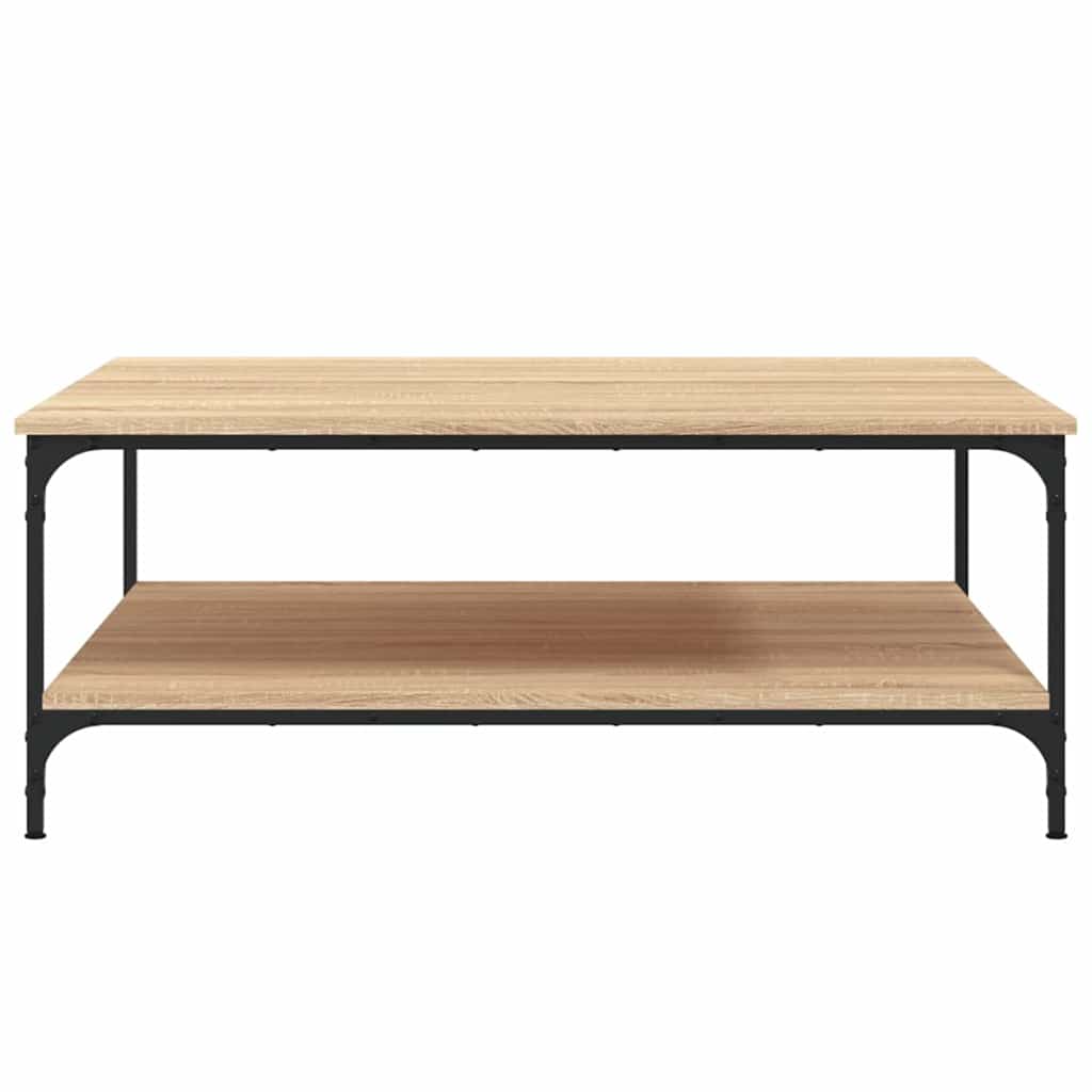 Mesa de centro 100x100x40 cm derivados madeira carvalho sonoma