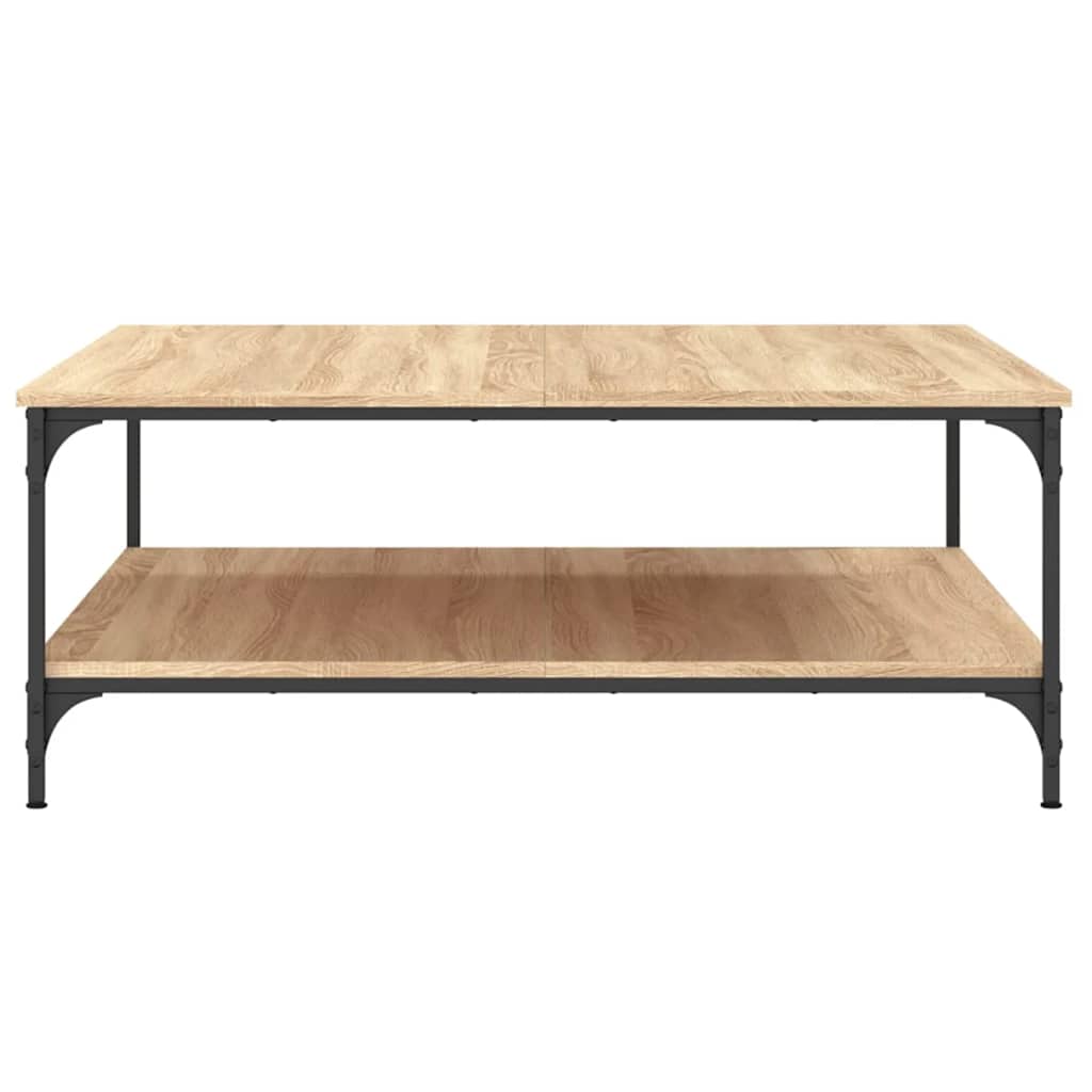 Mesa de centro 100x100x40 cm derivados madeira carvalho sonoma