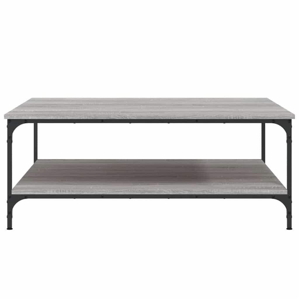 Mesa de centro 100x100x40 cm derivados de madeira cinza sonoma