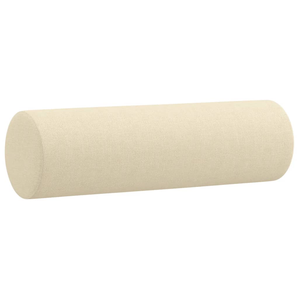 Sofá 2 lugares + almofadas decorativas 140 cm tecido cor creme