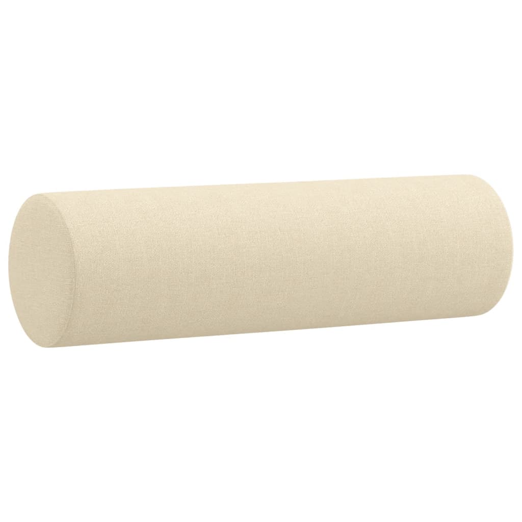 Sofá 2 lugares + almofadas decorativas 120 cm tecido cor creme