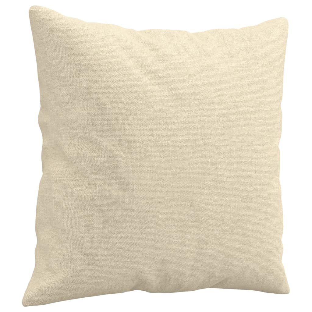 Sofá 2 lugares + almofadas decorativas 140 cm tecido cor creme