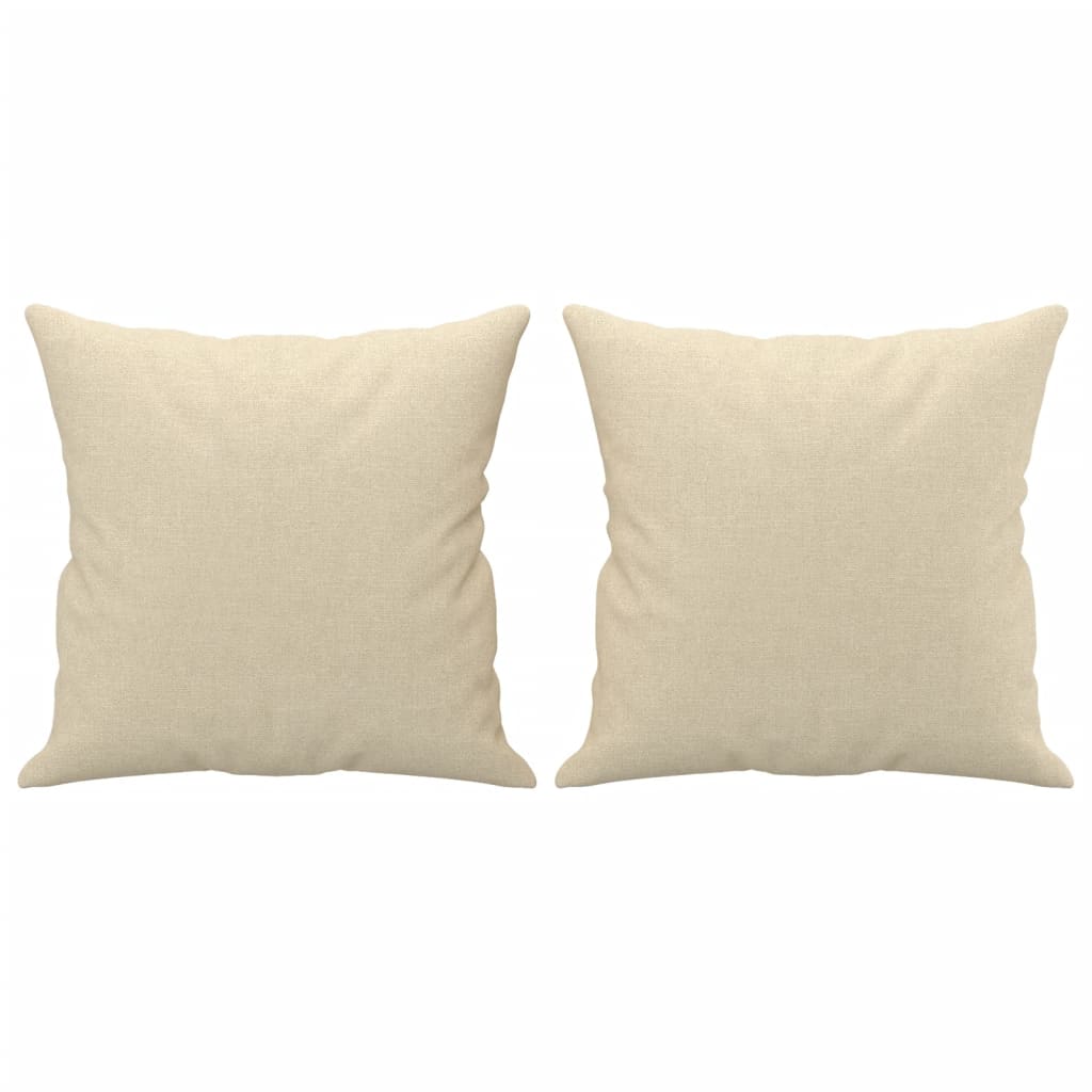 4 pcs conjunto de sofás com almofadas tecido cor creme