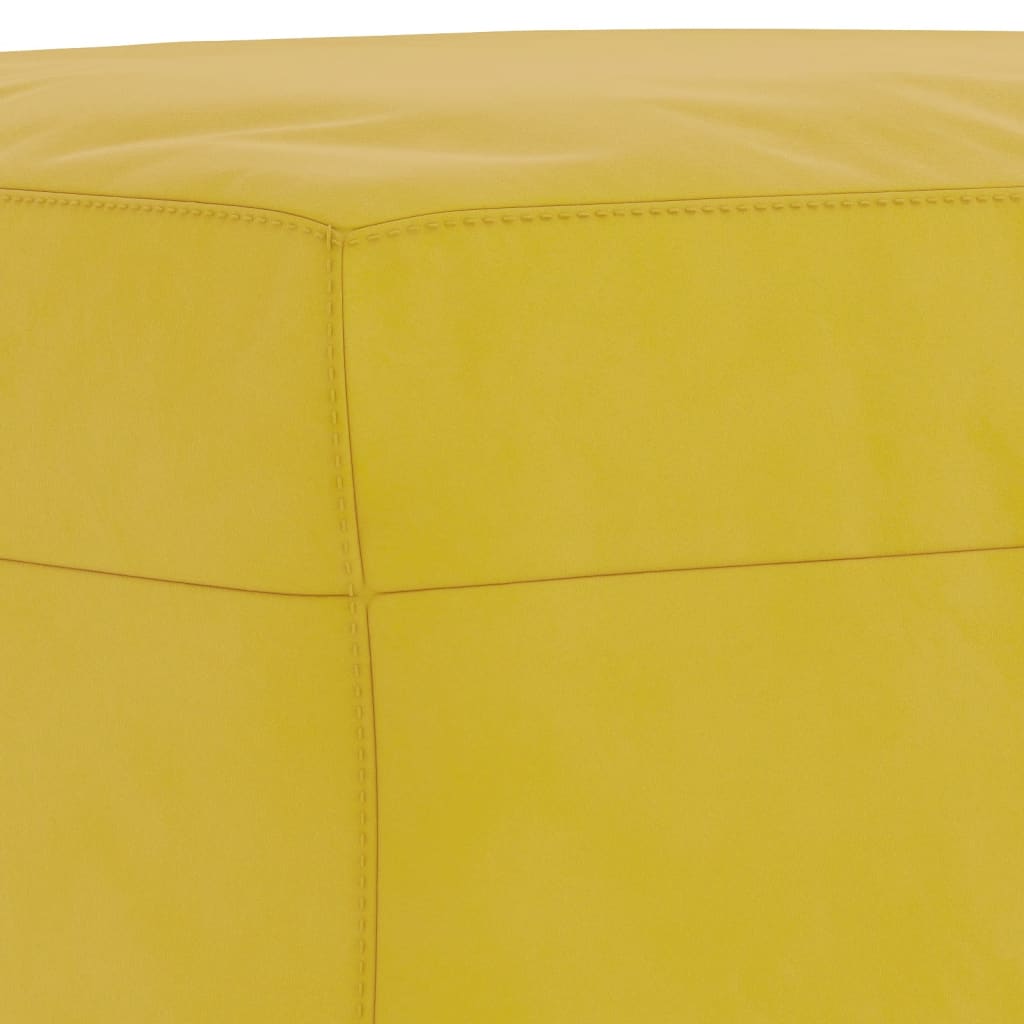 3 pcs conjunto de sofás com almofadas veludo amarelo