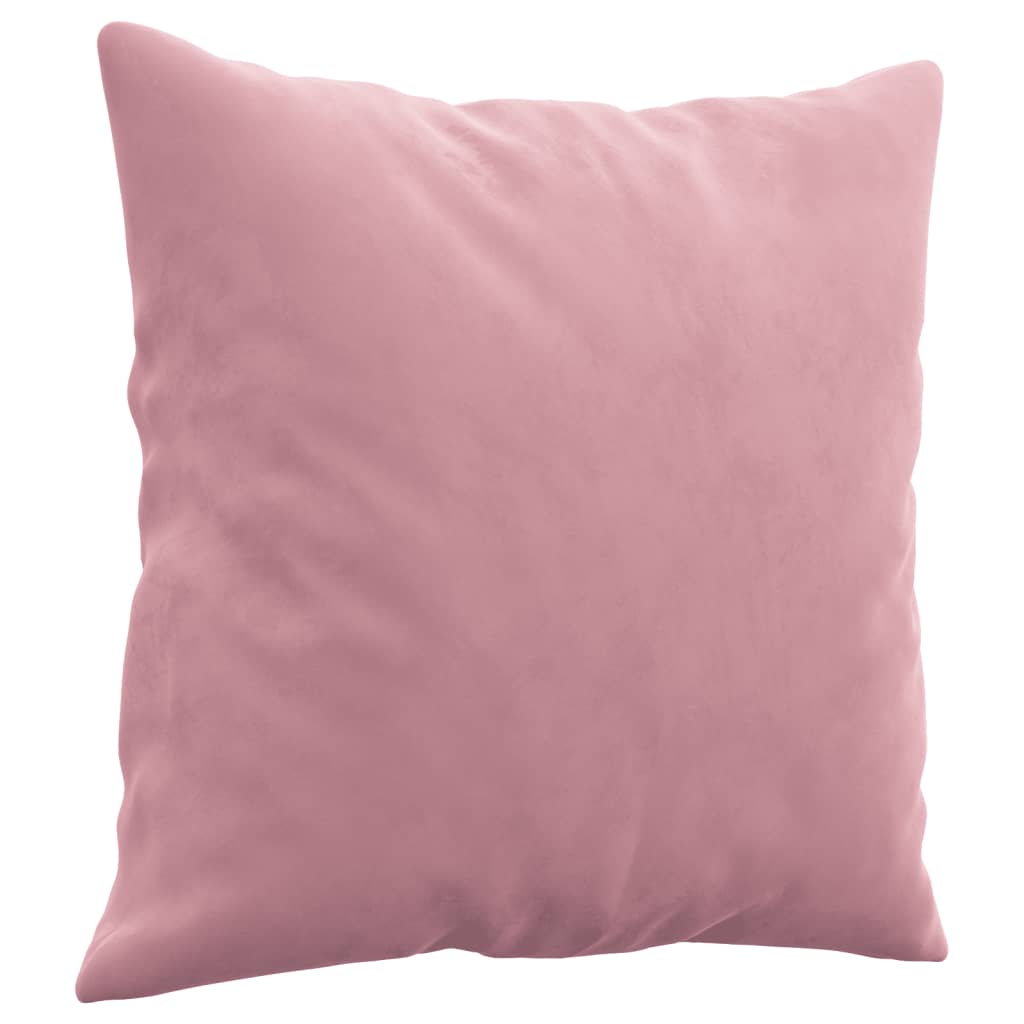 2 pcs conjunto de sofás com almofadas veludo rosa