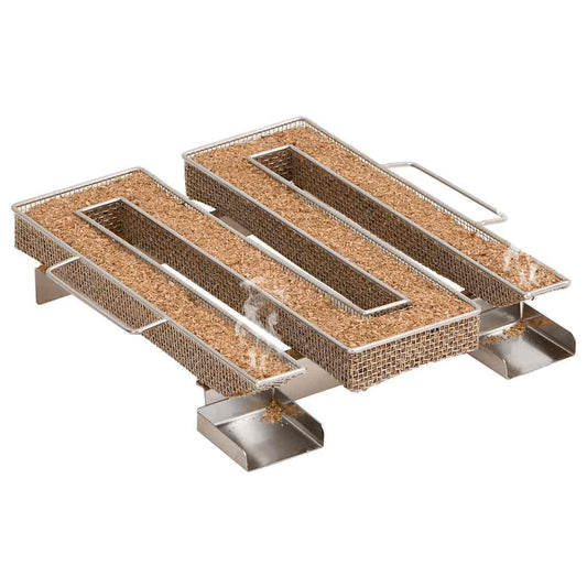 Gerador de fumo frio quadrado 22,5 cm aço inoxidável