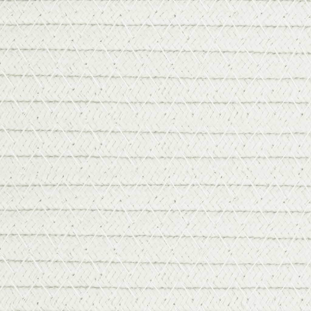 Cestos de arrumação 2 pcs Ø24x18 cm algodão cinzento e branco