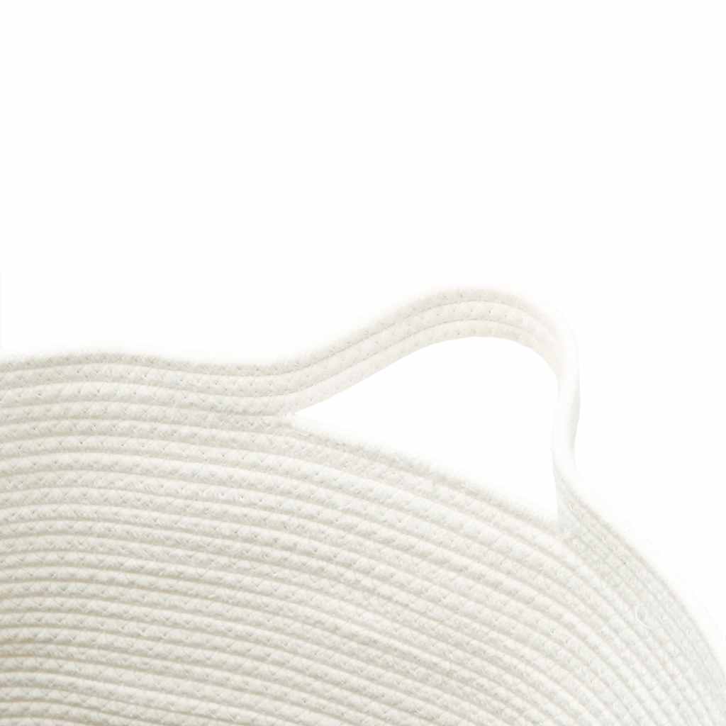 Cesto de arrumação Ø49x65 cm algodão preto e branco