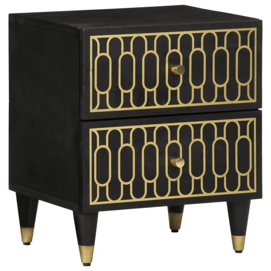 Mesa de cabeceira 40x33x46 cm madeira de mangueira maciça