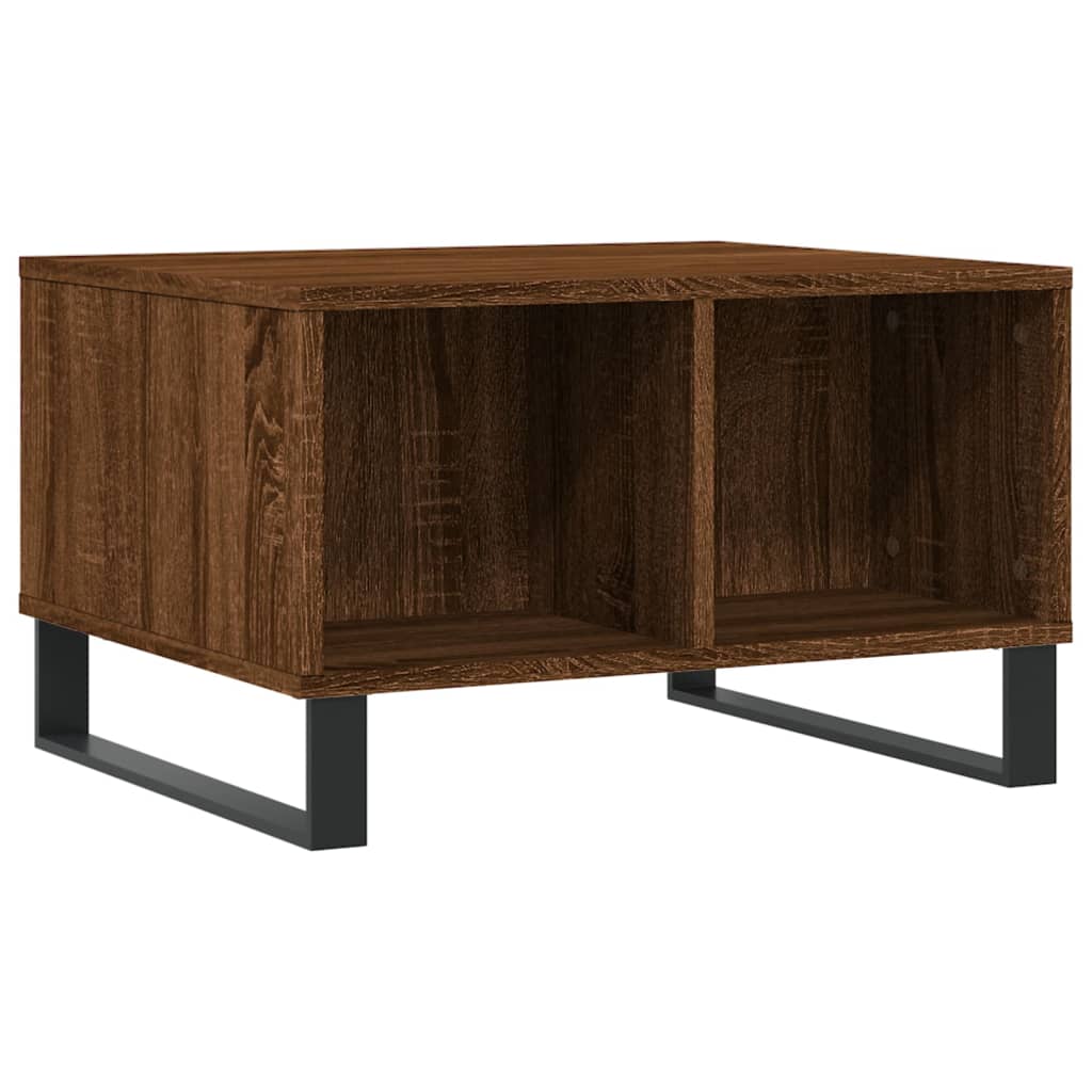 Mesa de centro 60x50x36,5cm derivados madeira carvalho castanho