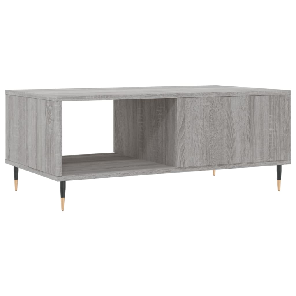 Mesa de centro 90x50x36,5 cm derivados madeira cinzento sonoma