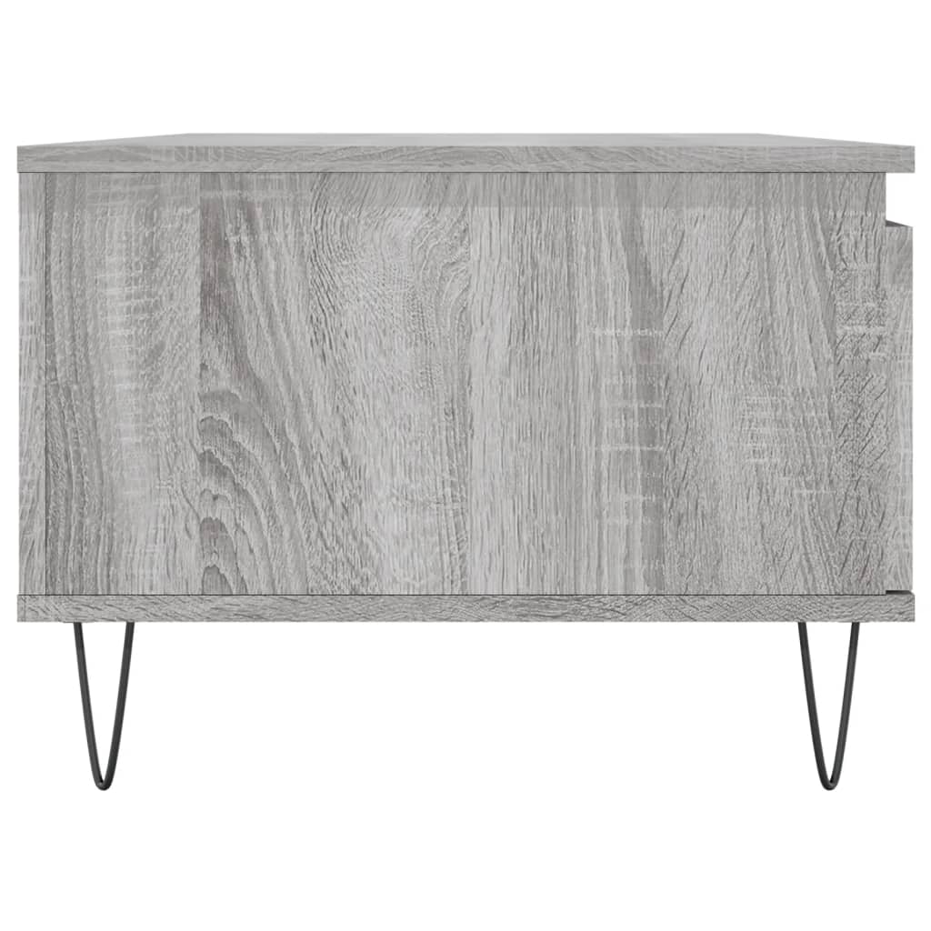 Mesa de centro 90x50x36,5 cm derivados madeira cinzento sonoma