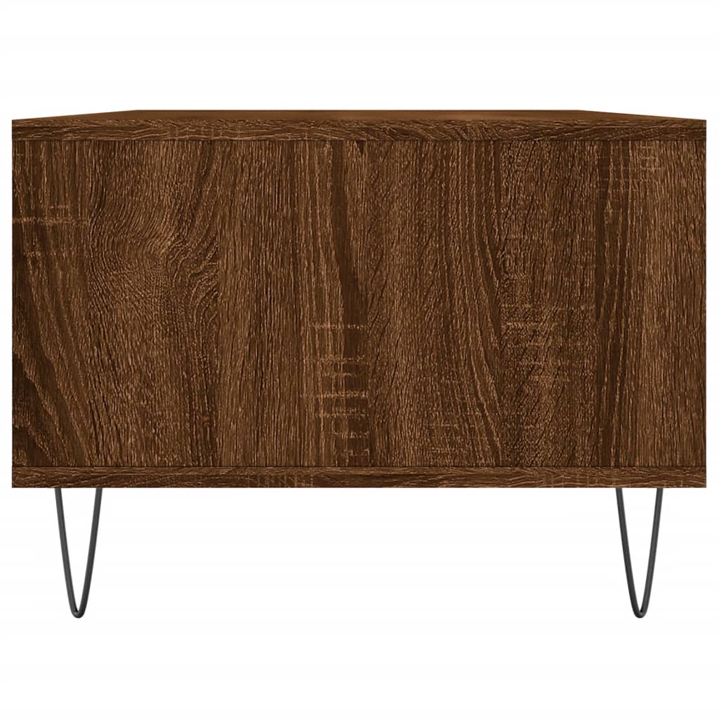 Mesa de centro 90x50x36,5cm derivados madeira carvalho castanho