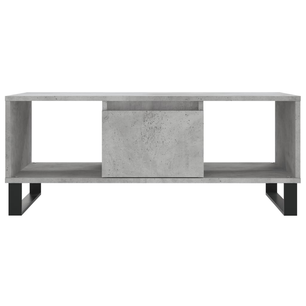 Mesa de centro 90x50x36,5 cm derivados madeira cinzento cimento