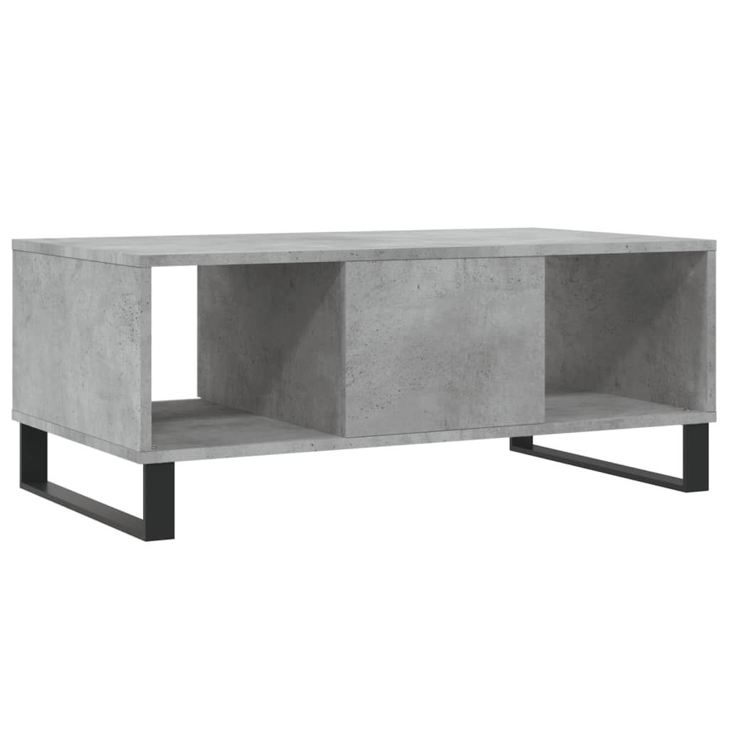 Mesa de centro 90x50x36,5 cm derivados madeira cinzento cimento
