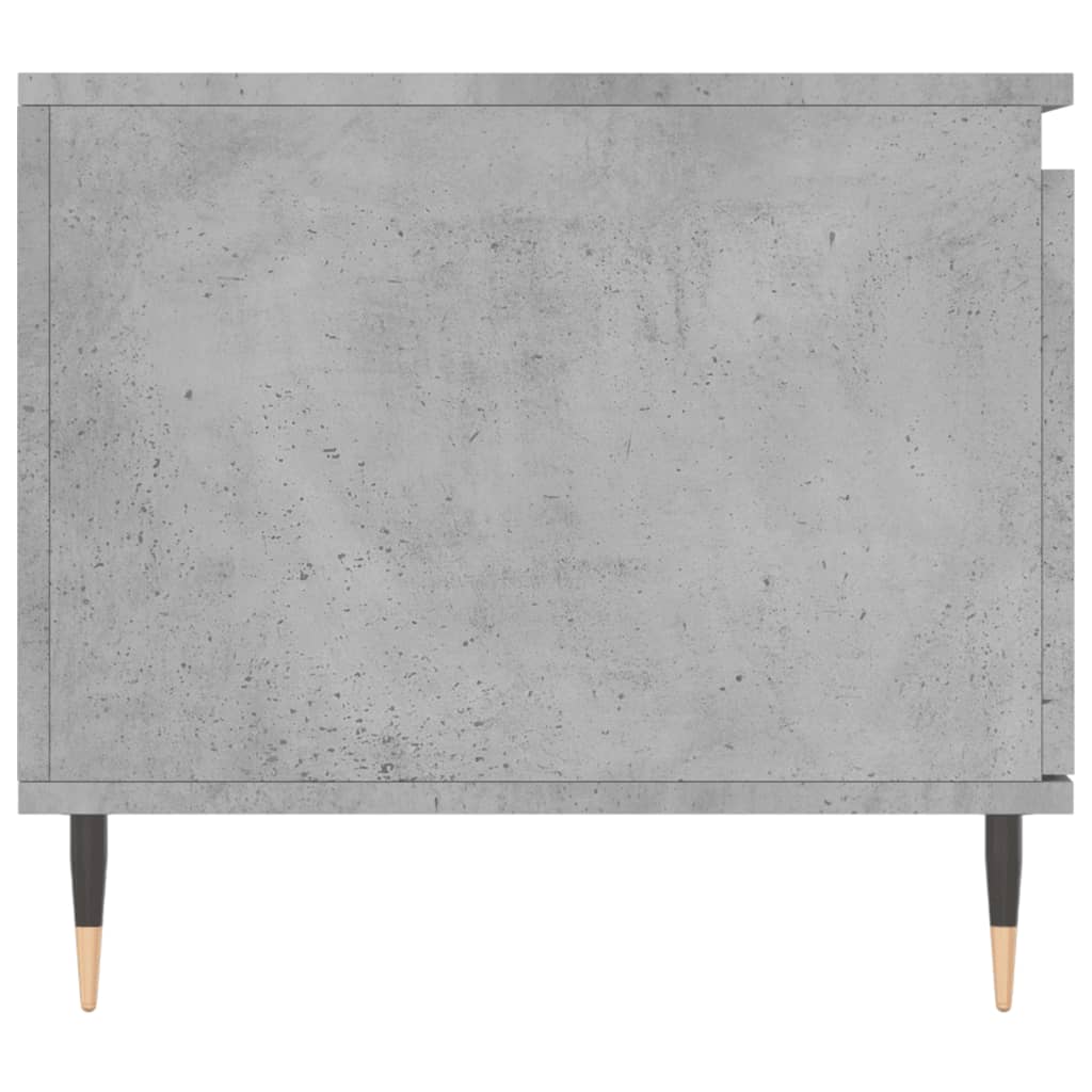 Mesa de centro 100x50x45 cm derivados madeira cinzento cimento