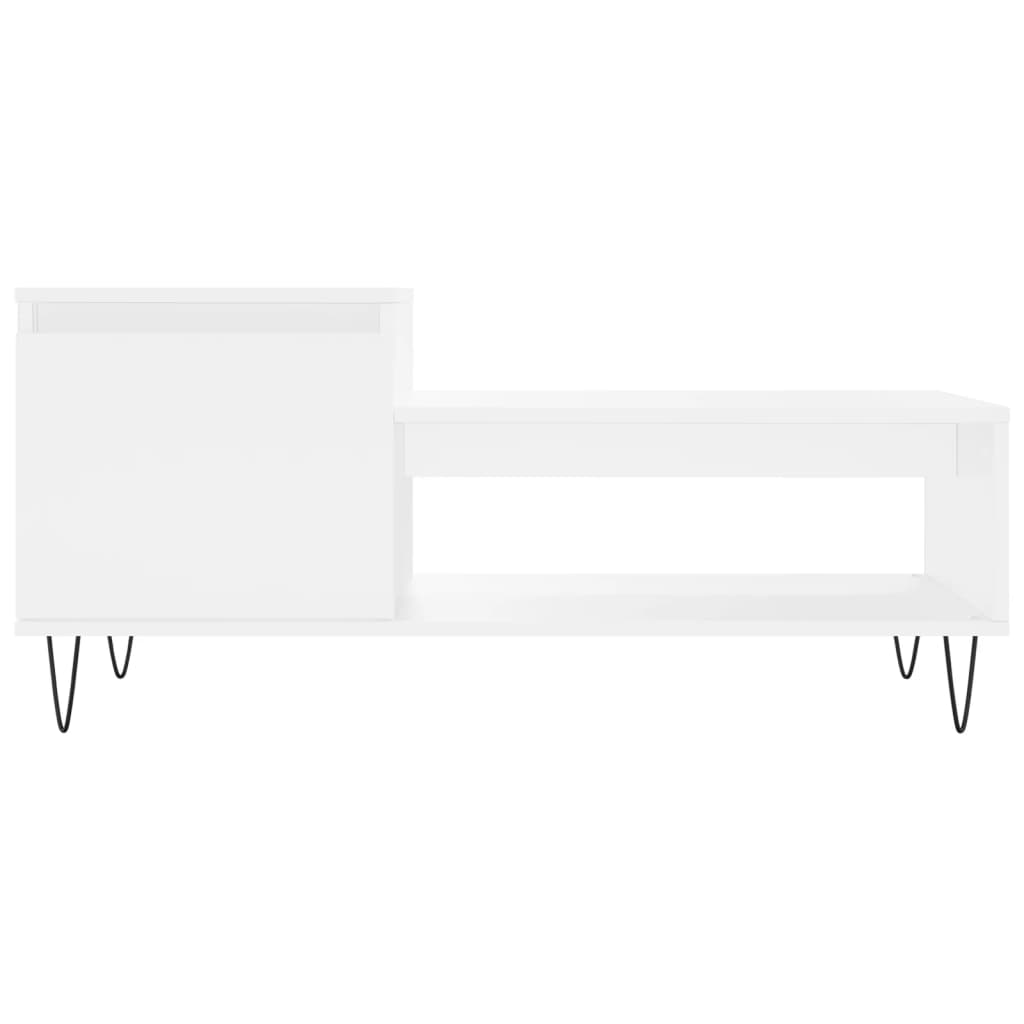 Mesa de centro 100x50x45 cm derivados de madeira branco