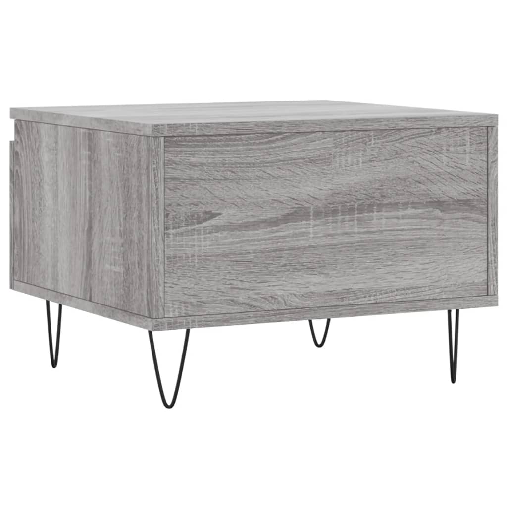 Mesas de centro 2 pcs 50x46x35cm deriv. madeira cinzento sonoma