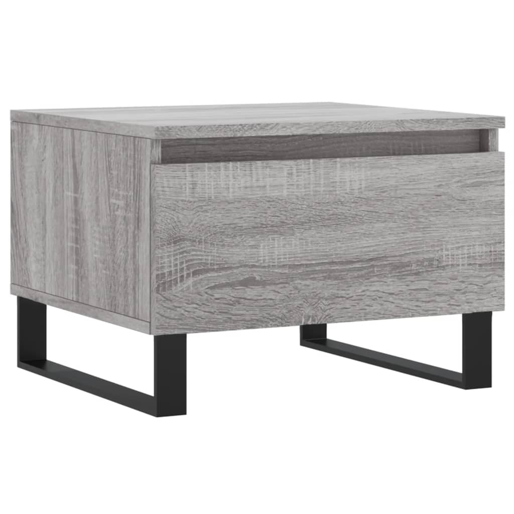 Mesas de centro 2 pcs 50x46x35cm deriv. madeira cinzento sonoma