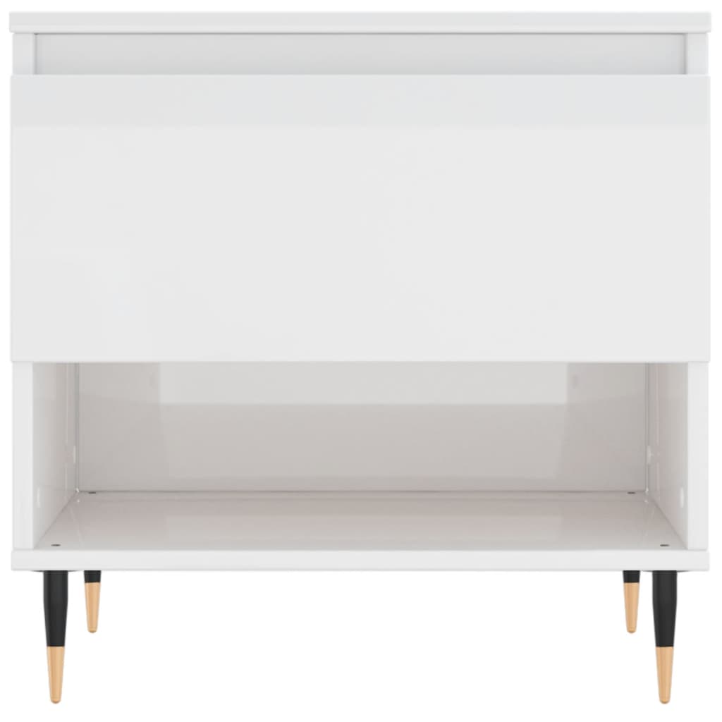 Mesa de centro 50x46x50cm derivados de madeira branco brilhante