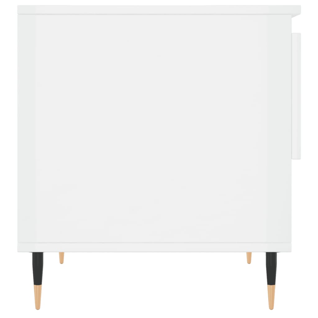 Mesa de centro 50x46x50cm derivados de madeira branco brilhante