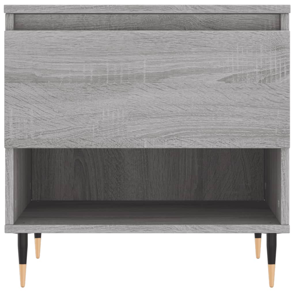 Mesa de centro 50x46x50 cm derivados de madeira cinzento sonoma