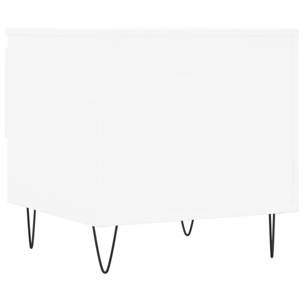 Mesas de centro 2 pcs 50x46x50 cm derivados de madeira branco