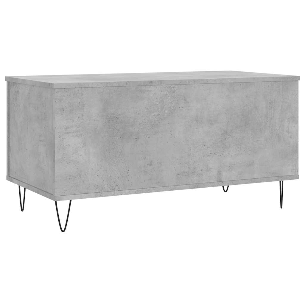 Mesa de centro 90x44,5x45 derivados de madeira cinzento cimento