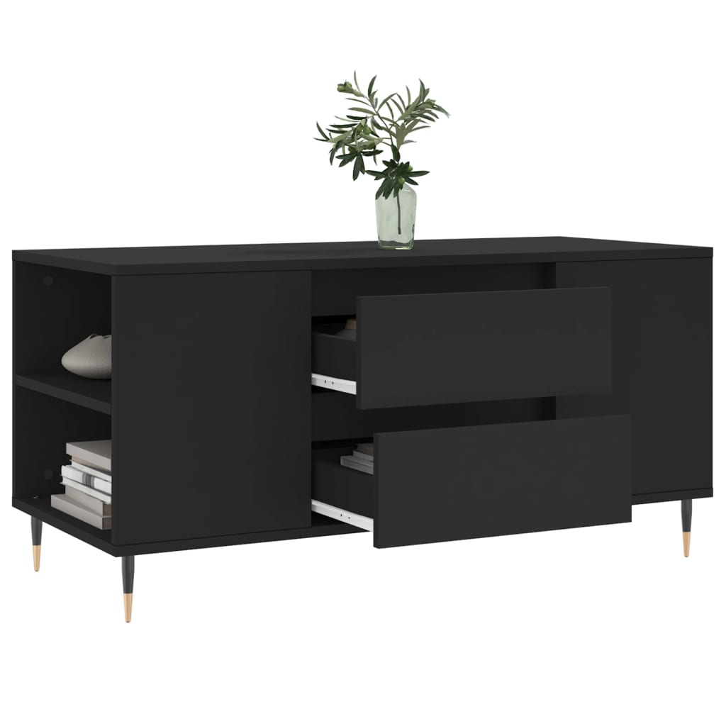 Mesa de centro 102x44,5x50 cm derivados de madeira preto