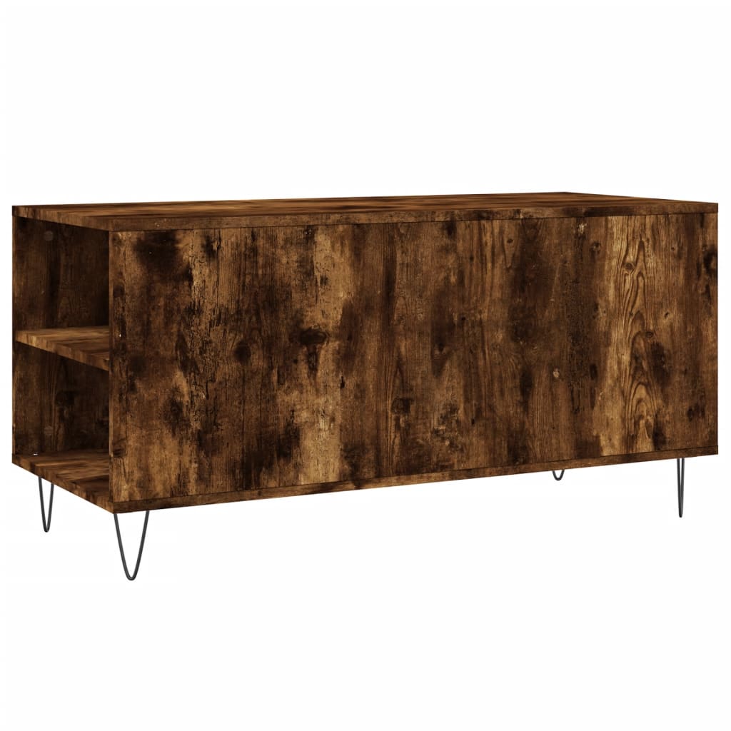 Mesa de centro derivados de madeira carvalho fumado