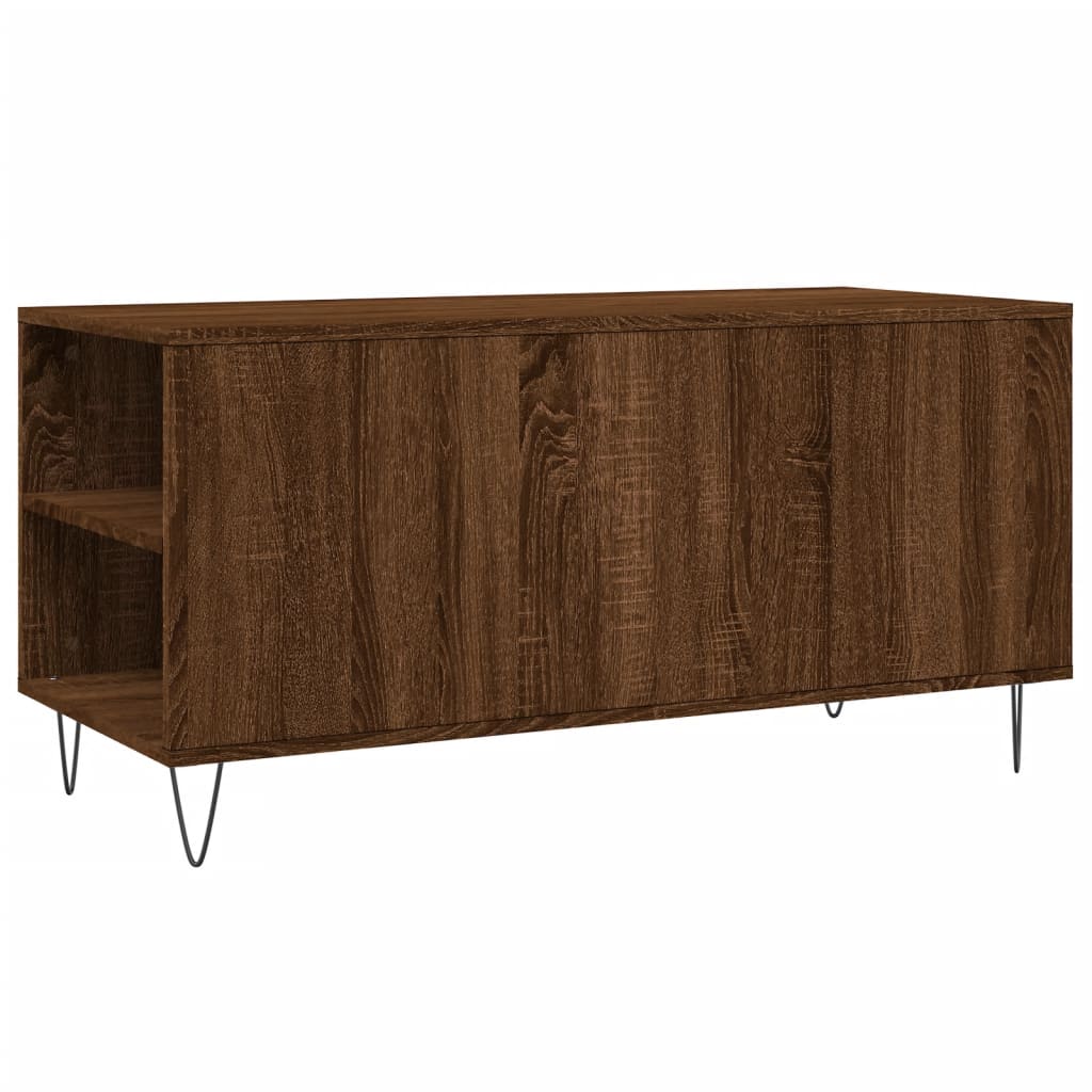 Mesa de centro derivados de madeira carvalho castanho