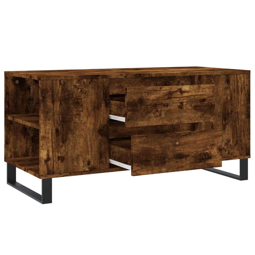 Mesa de centro derivados de madeira carvalho fumado