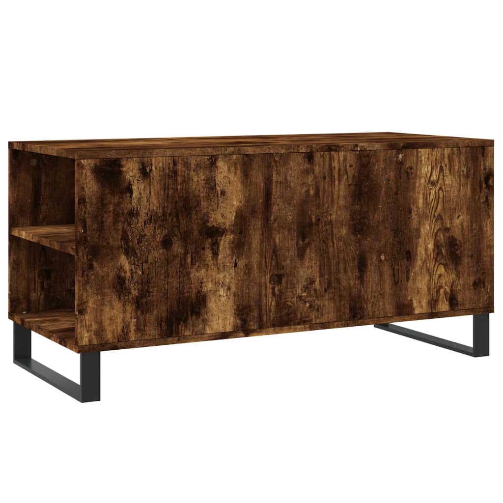 Mesa de centro derivados de madeira carvalho fumado