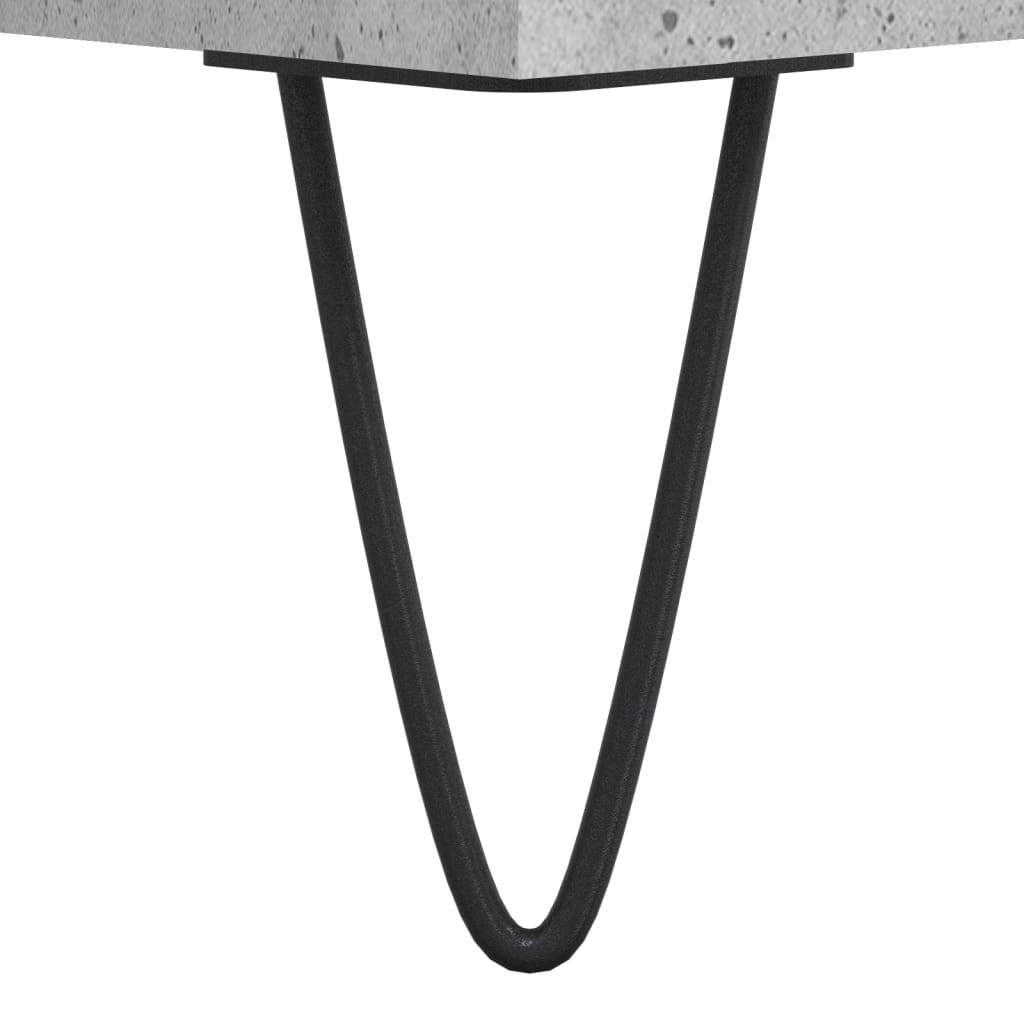 Mesa de centro 90x49x45 derivados de madeira cinzento cimento