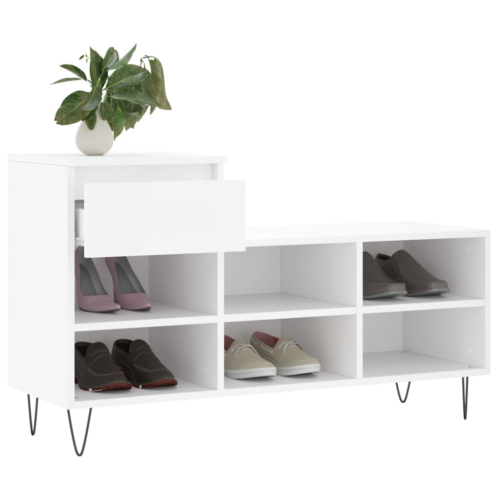 Sapateira 102x36x60 cm derivados de madeira branco