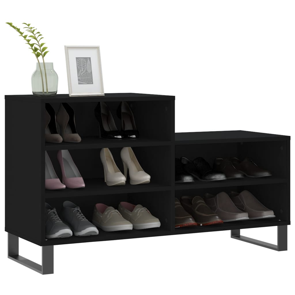 Sapateira 102x36x60 cm derivados de madeira preto