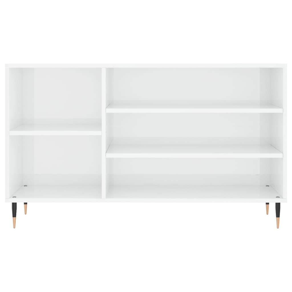 Sapateira 102x36x60 cm derivados de madeira branco brilhante