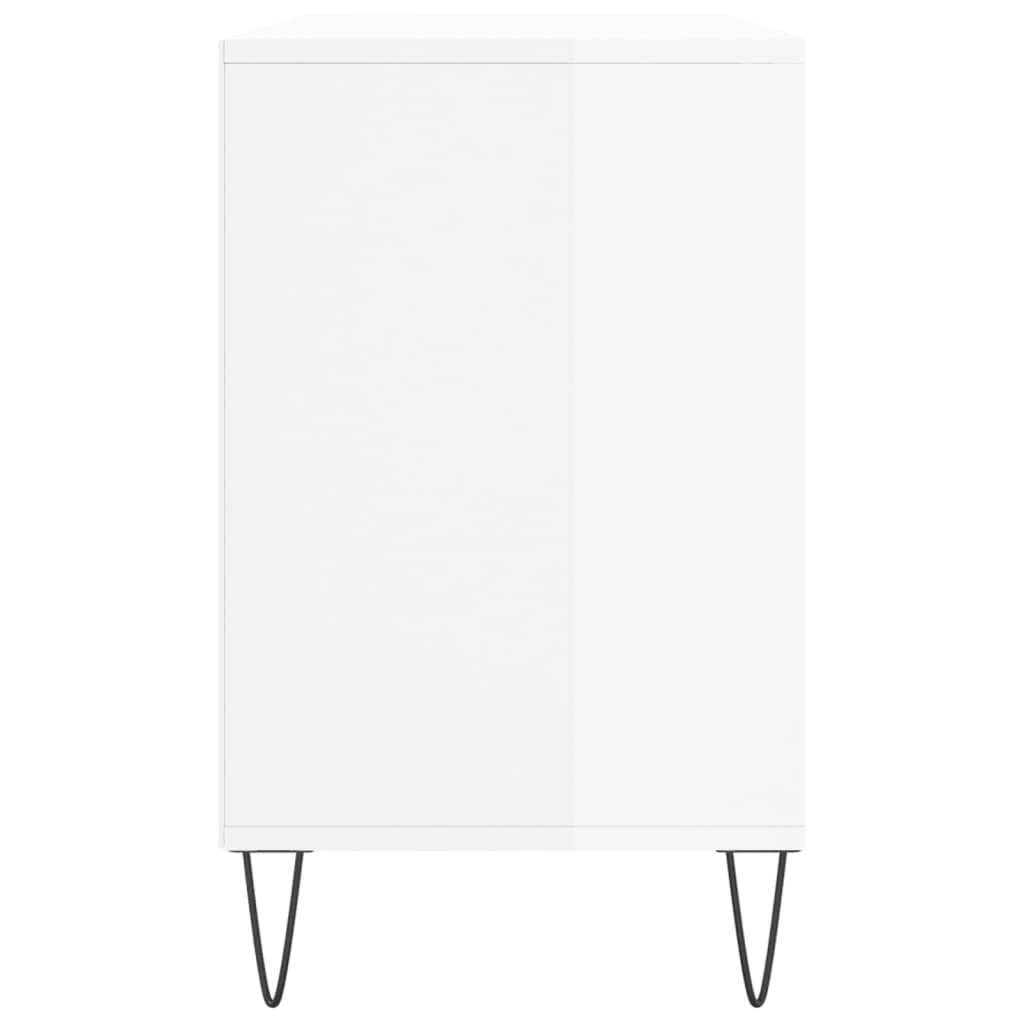 Sapateira 102x36x60 cm derivados de madeira branco brilhante