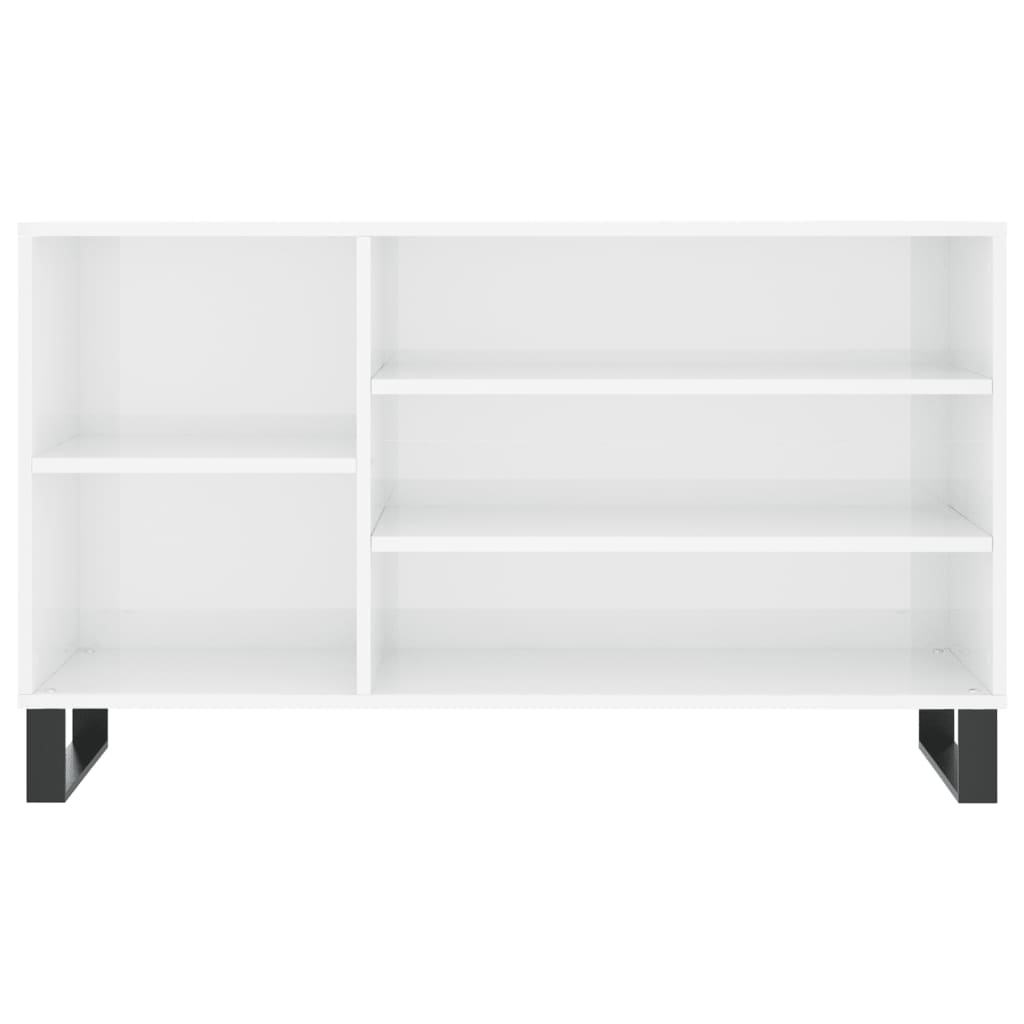 Sapateira 102x36x60 cm derivados de madeira branco brilhante