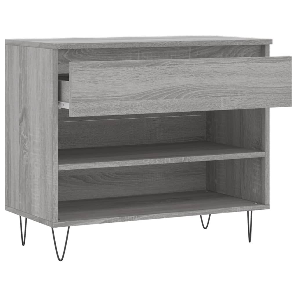 Sapateira 70x36x60 cm derivados de madeira cinzento sonoma