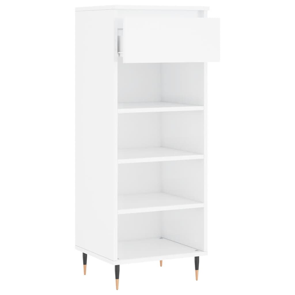 Sapateira 40x36x105 cm derivados de madeira branco brilhante