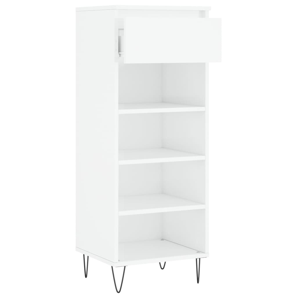 Sapateira 40x36x105 cm derivados de madeira branco brilhante