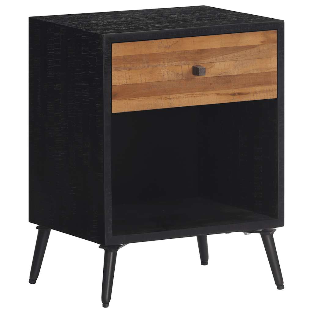 Mesa de cabeceira 40x30x50 cm madeira de teca maciça
