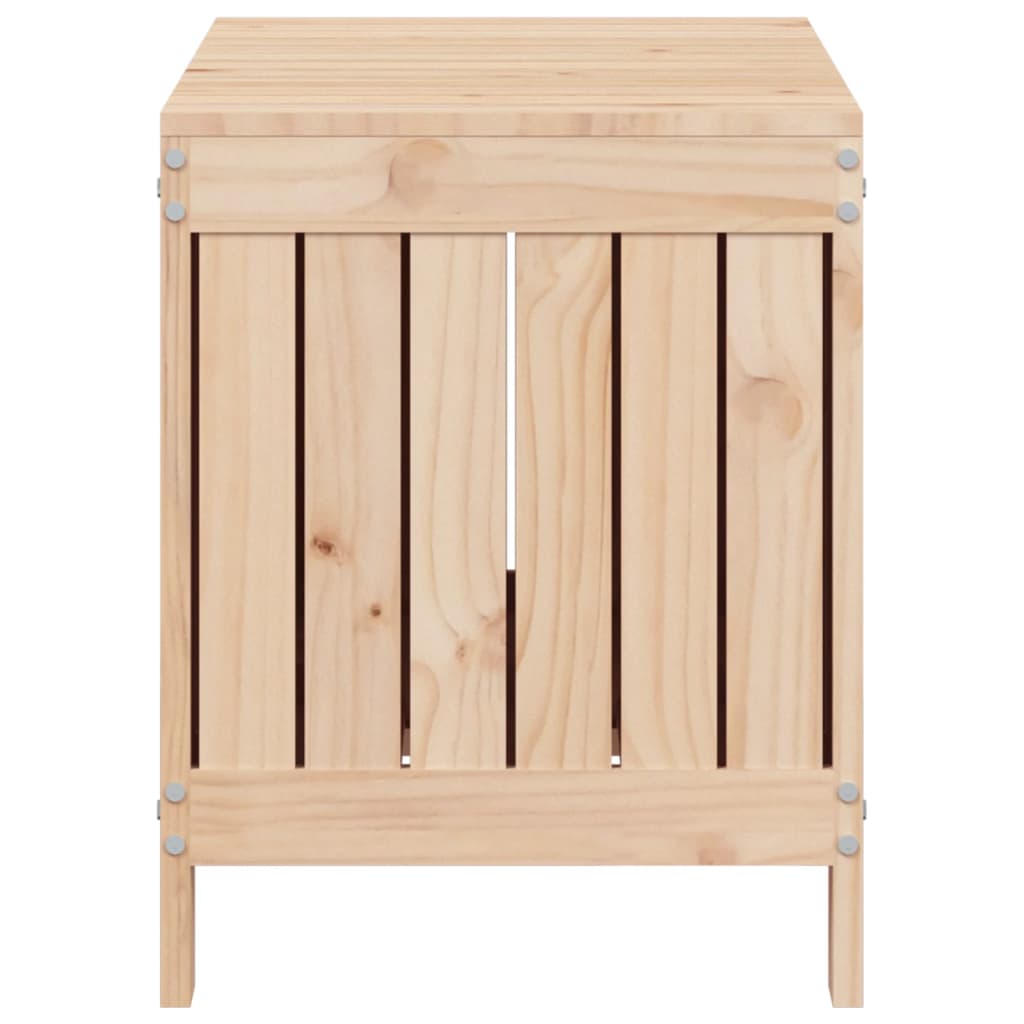 Caixa de arrumação jardim 76x42,5x54 cm madeira de pinho maciça