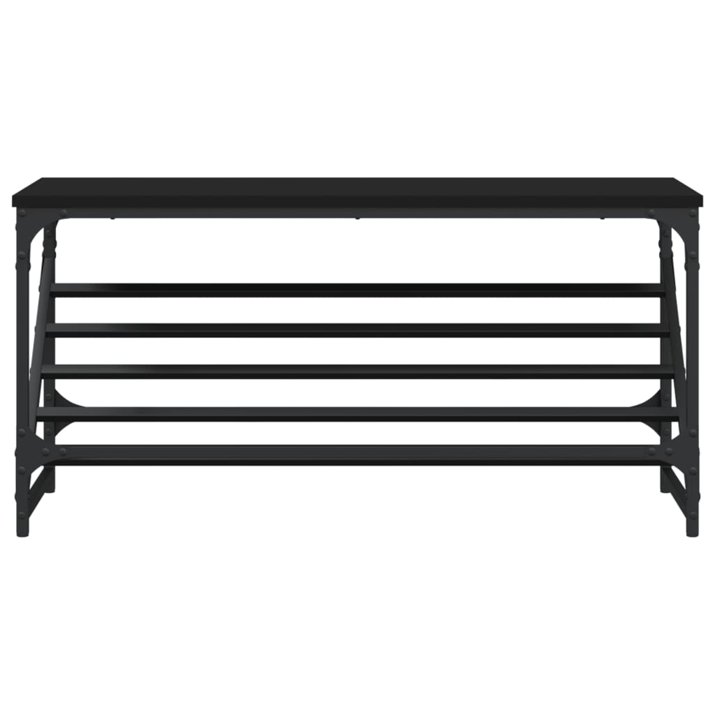 Sapateira 90x30x45 cm derivados de madeira preto